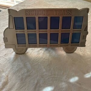School Years Frame 1st Through 12th Grade Silver NWOT